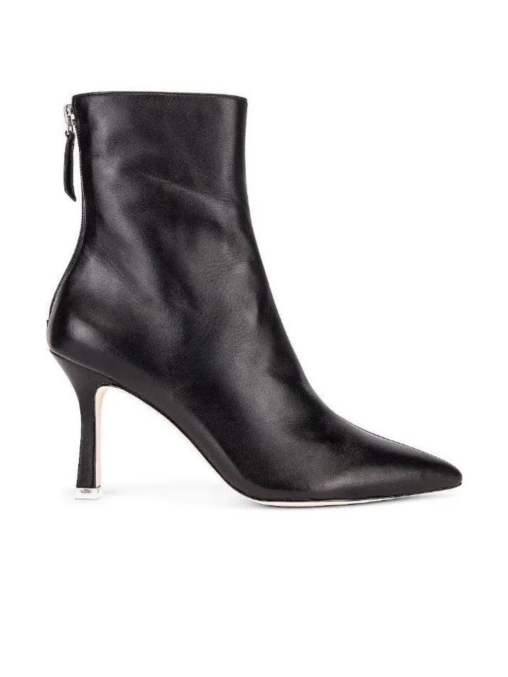 Black Suede Studio Jennifer Leather Booties